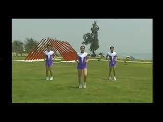 中学体操视频,青春活力，技巧展示